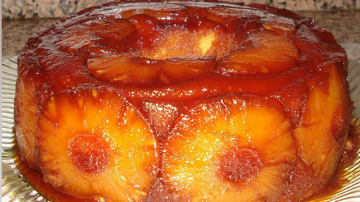 Bolo de Ananás com Caramelo